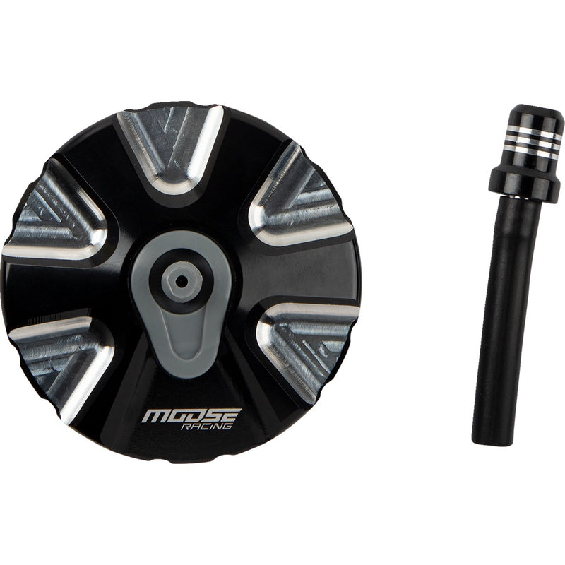 Moose Racing Aluminum Gas Cap - Black - Gas Gas T03-5111BK