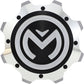 Moose Racing Gas Cap - Silver/Black - Polaris 100-4108-PU