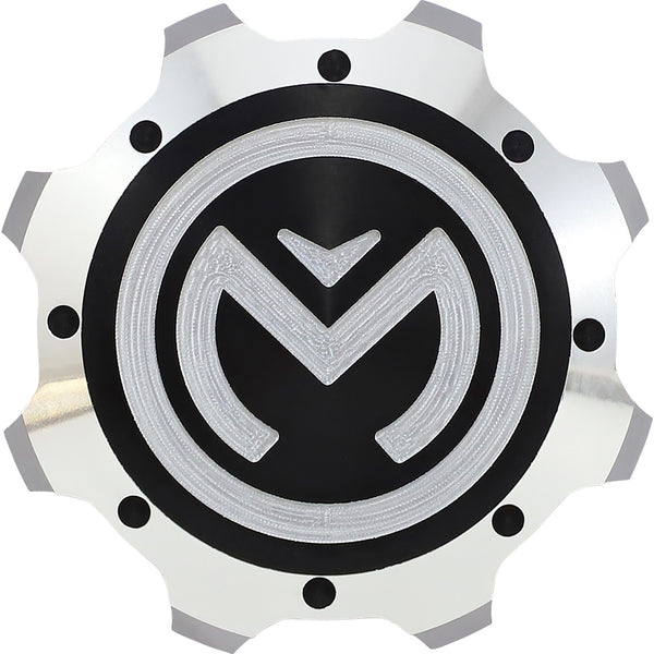 Moose Racing Gas Cap - Silver/Black - Polaris 100-4108-PU