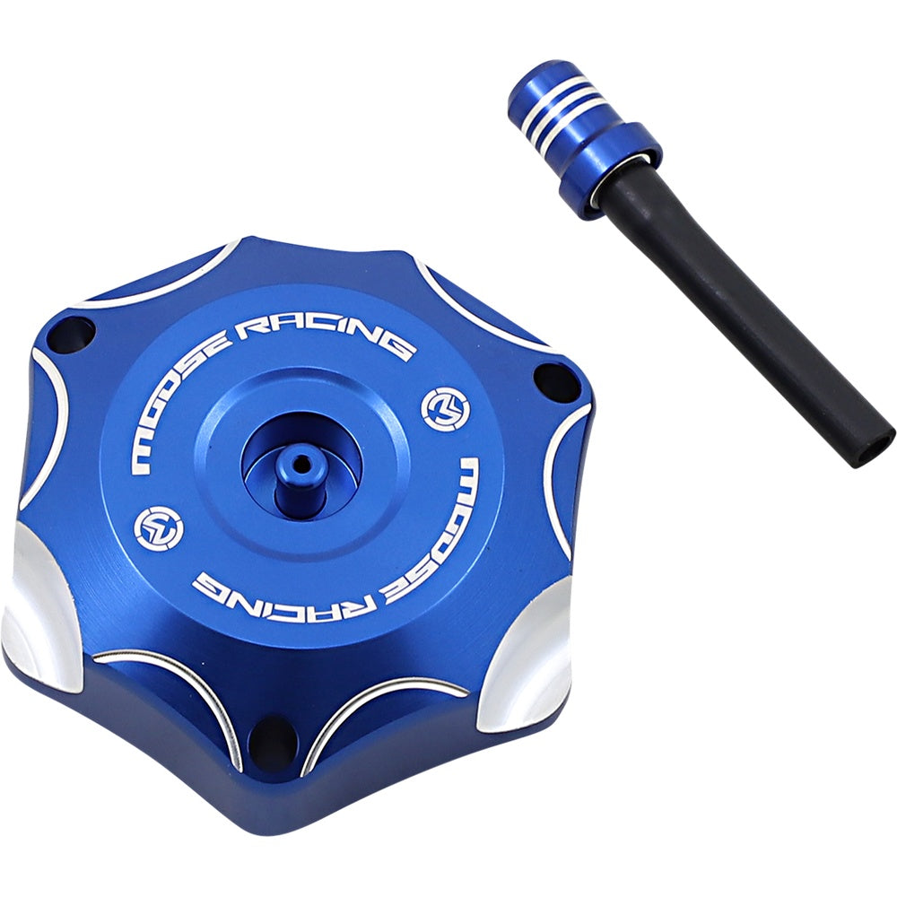 Moose Racing Aluminum Gas Cap - Blue - Yamaha T03-4131L