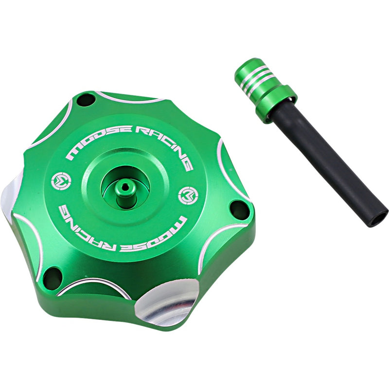 Moose Racing Aluminum Gas Cap - Green - Kawasaki T03-2116GN