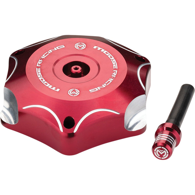 Moose Racing Aluminum Gas Cap - Red - Honda T03-1132R