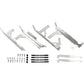 Moose Racing Radiator Braces - Silver - Gas Gas/Husqvarna/KTM 11-1019