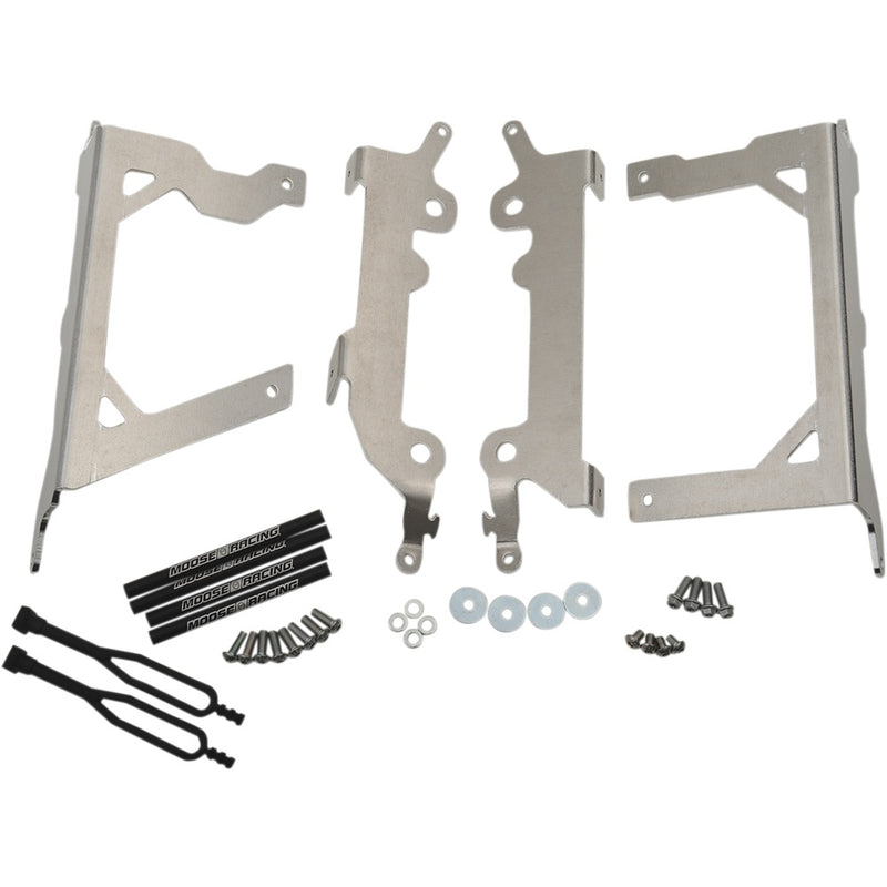 Moose Racing Radiator Braces - Silver - Beta 11-401