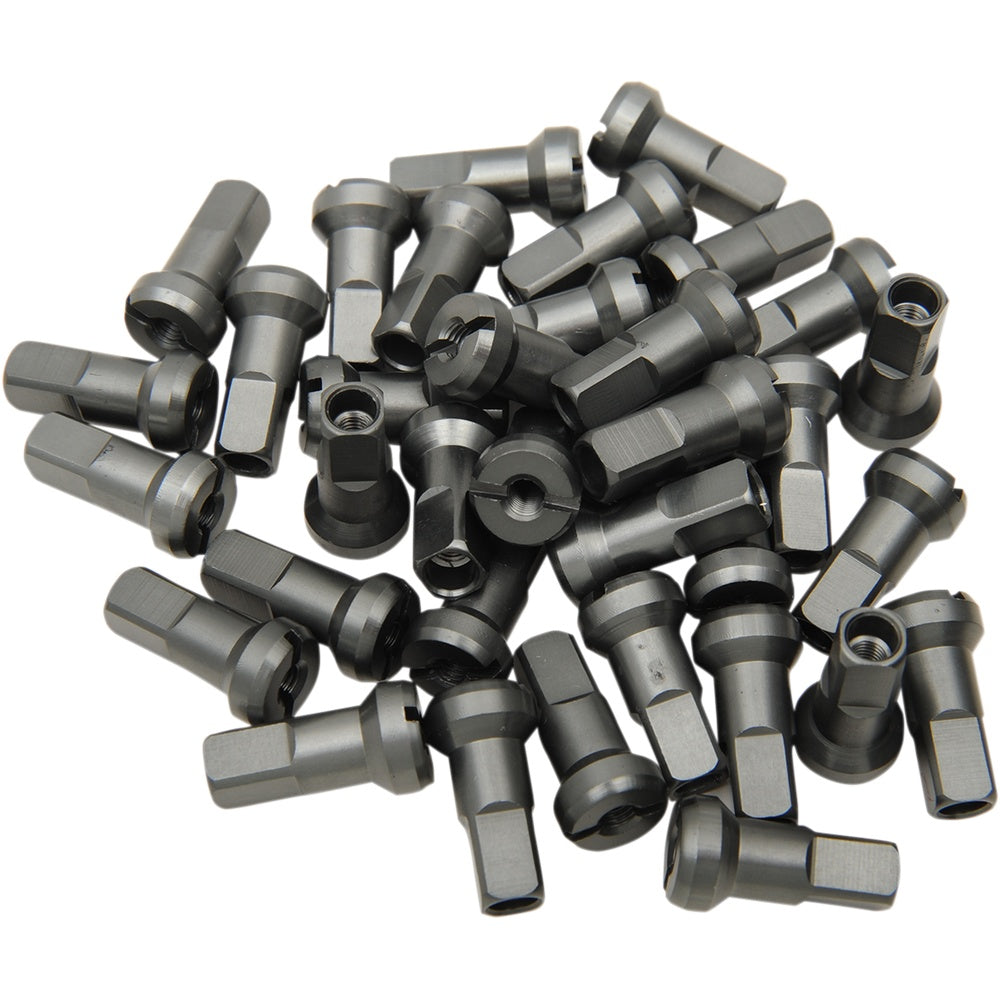 Moose Racing Spoke Nipples - MX1 - Titanium Gray - 9 Gauge - Set 24-940