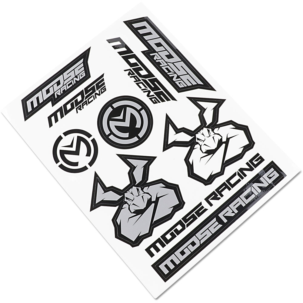 Moose Racing S2 Decal - Moose Racing - Black/Silver 4320-2205