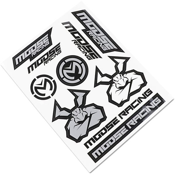 Moose Racing S2 Decal - Moose Racing - Black/Silver 4320-2205