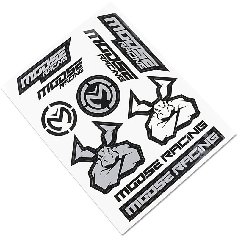 Moose Racing S2 Decal - Moose Racing - Black/Silver 4320-2205