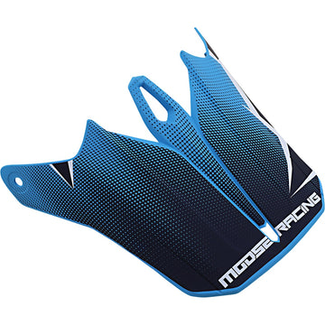 Moose Racing F.I. Agroid Visor Kit - Navy/Light Blue 0132-1414