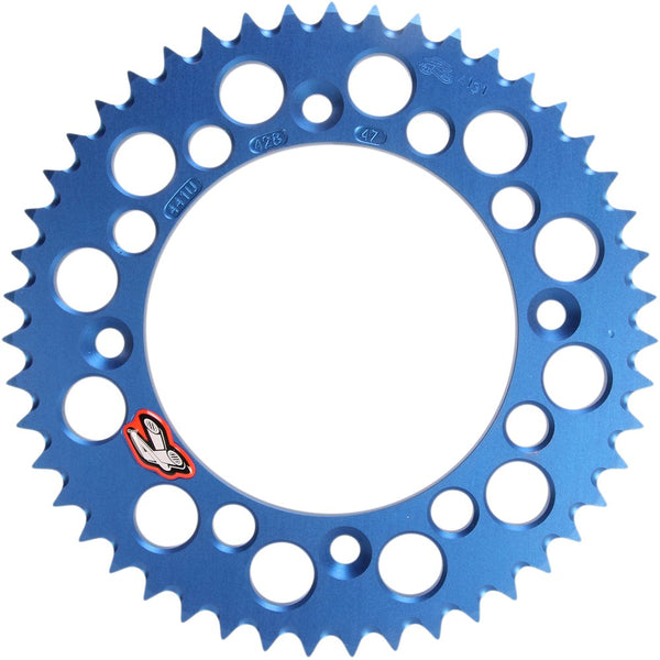 Renthal Sprocket - Blue - 47 Tooth 441U-428-47GPBU