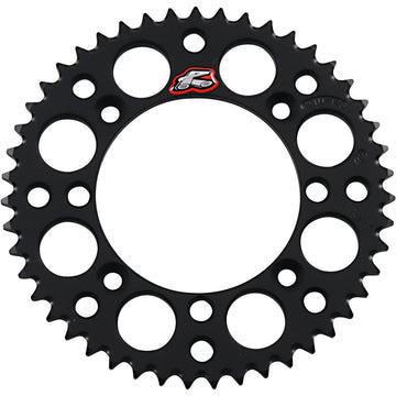 Renthal Sprocket - Black - 47 Tooth 121U-428-47GPBK