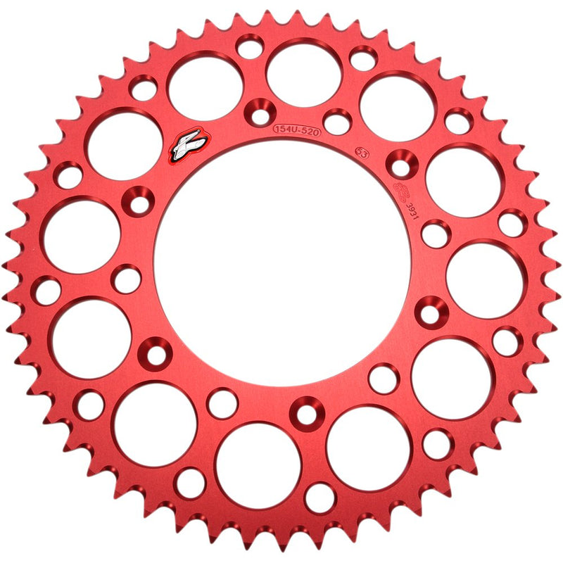 Renthal Sprocket - Honda - Red - 53 Tooth 154U-520-53GRRD