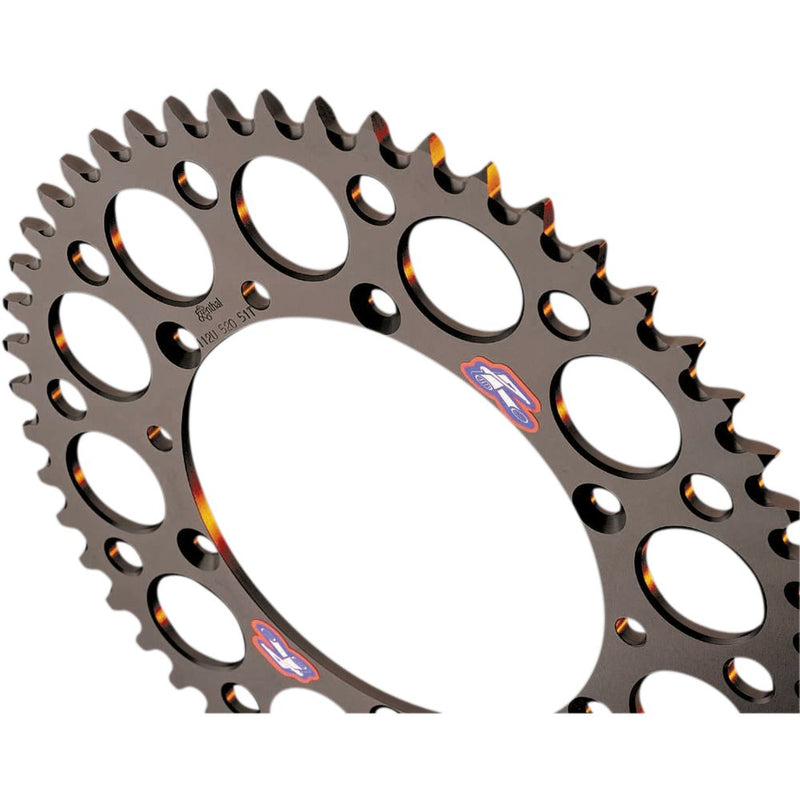 Renthal Sprocket - Honda - Black - 53 Tooth 154U-520-53GRBK