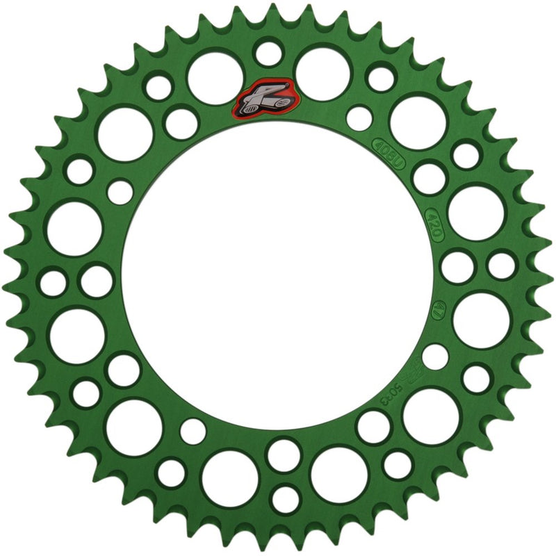 Renthal Sprocket - Kawasaki - Green - 47 Tooth 408U-420-47GEGN