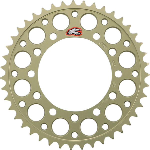 Renthal Rear Sprocket - Aluminum - 43 Tooth 210U-525-43P-HA