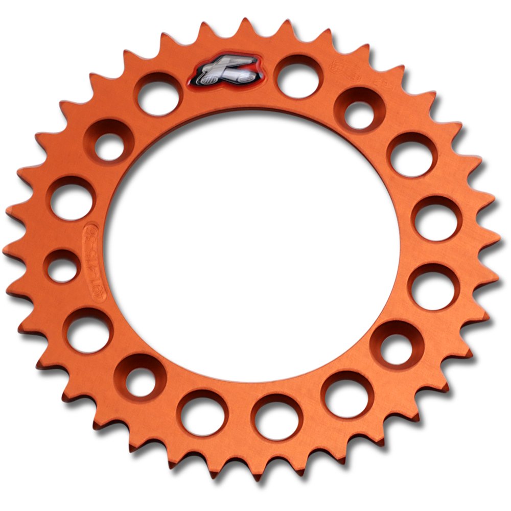 Renthal Rear Sprocket - Orange - 36 Tooth 491--415-36P-OR