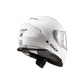 LS2 Assault Solid Gloss White Helmet w/Sunshield - Medium