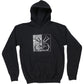 MOOSE OFFROAD Youth Split Personality Hoodie - Black - Large 3052-0675