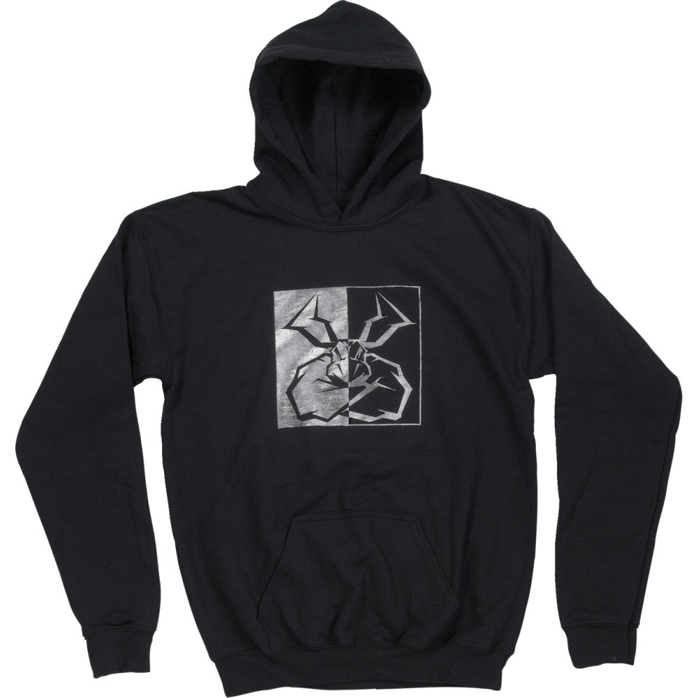 MOOSE OFFROAD Youth Split Personality Hoodie - Black - Large 3052-0675