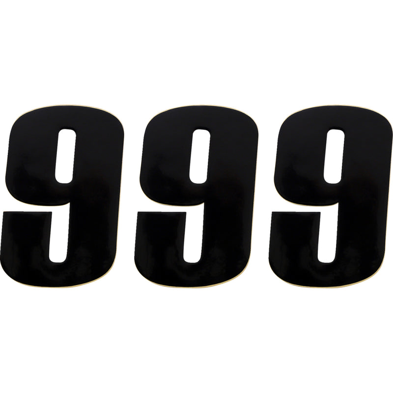 Moose Racing Race Number 9 - Black - 4.5" 80019