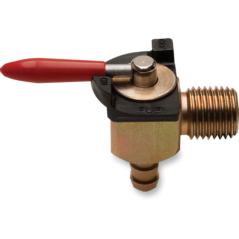 Motion Pro Fuel Valve - 90? - 1/4" NPT - 1/4" Barb 12-0085