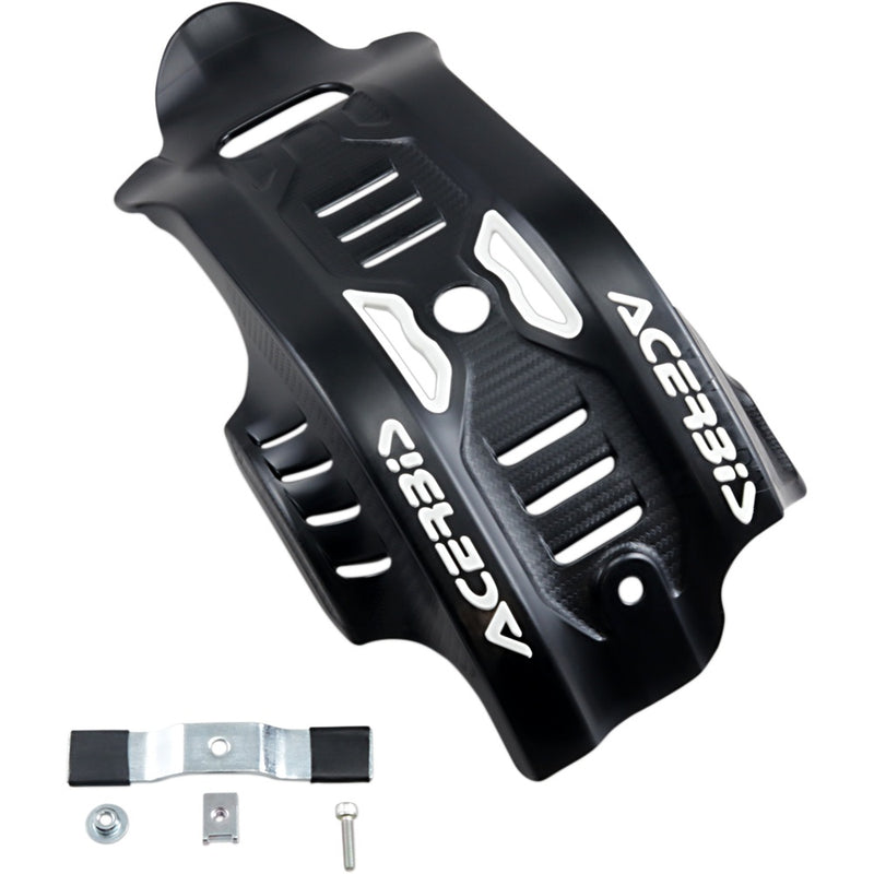 Acerbis Skid Plate - Black/White - Gas Gas | Husqvarna | KTM 2733461007