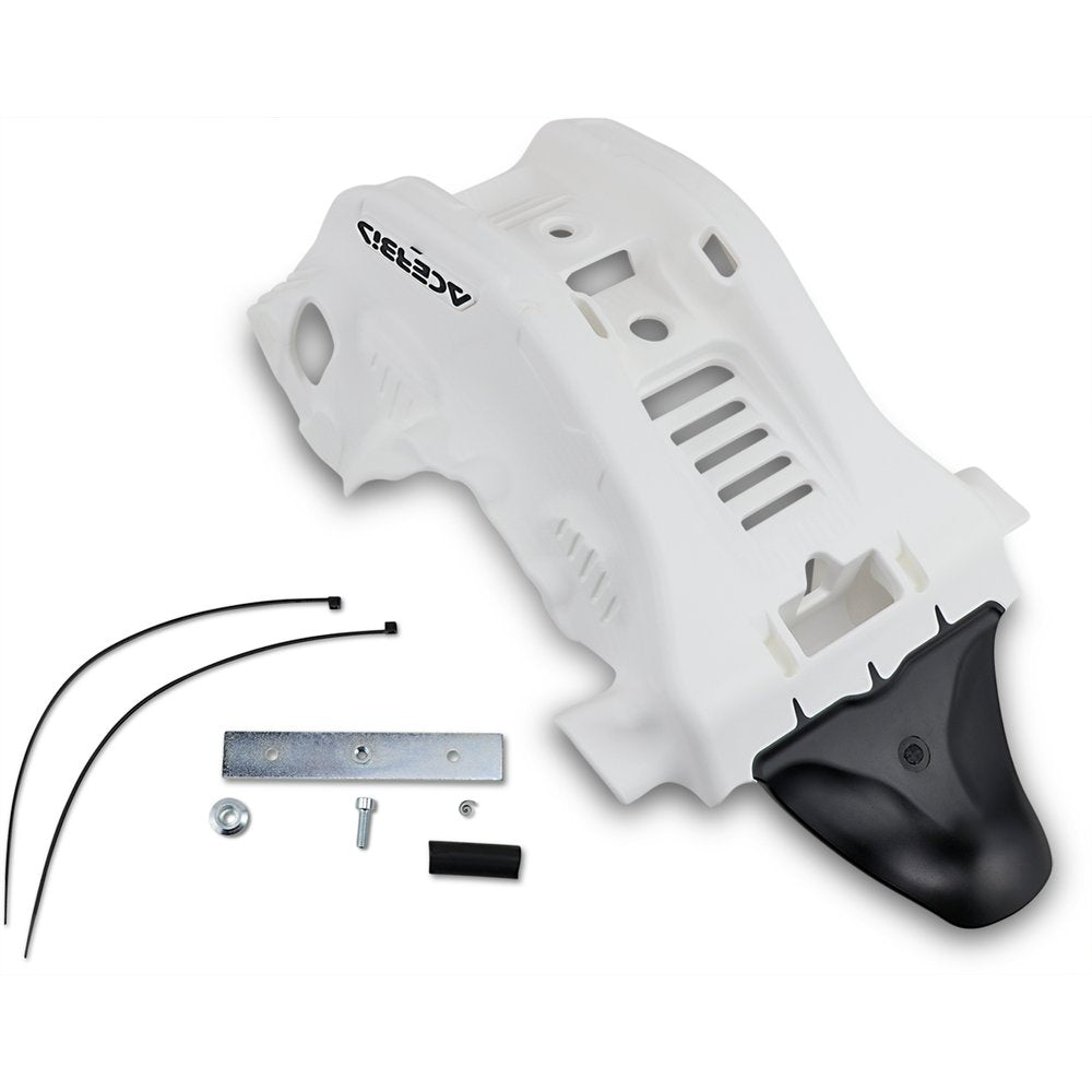 Acerbis Skid Plate - White/Black - Gas Gas | Husqvarna | KTM 2736361035