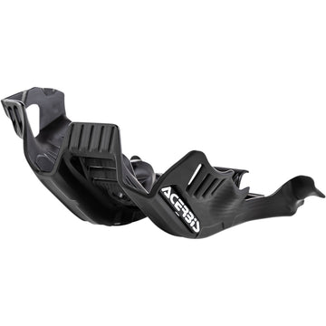 Acerbis Skid Plate - Black/White - Gas Gas | Husqvarna | KTM 2736361007