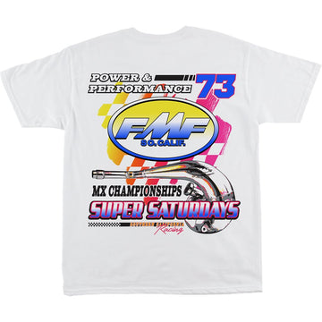 FMF Exhaust 500 T-Shirt - White - XL SP24118907WHTXL