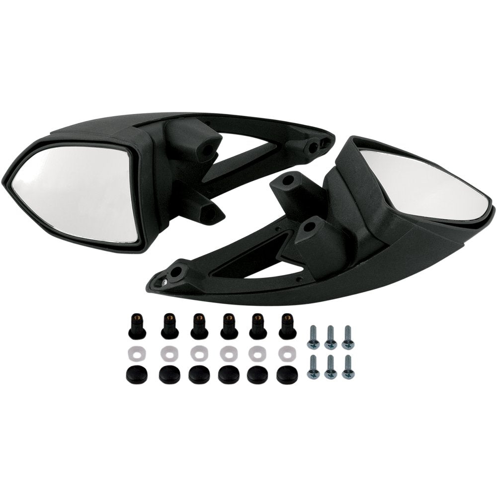 Kimpex Mirror - Side View - Pentagon - Black - Pair 284011