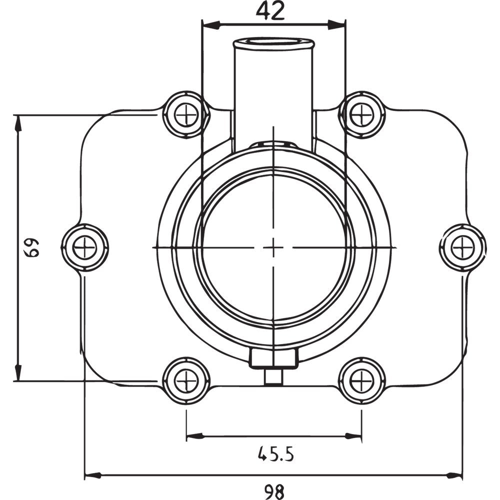 Kimpex Carburetor Mounting Flange - Ski-Doo 301748