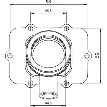 Kimpex Carburetor Mounting Flange - Ski-Doo 104588