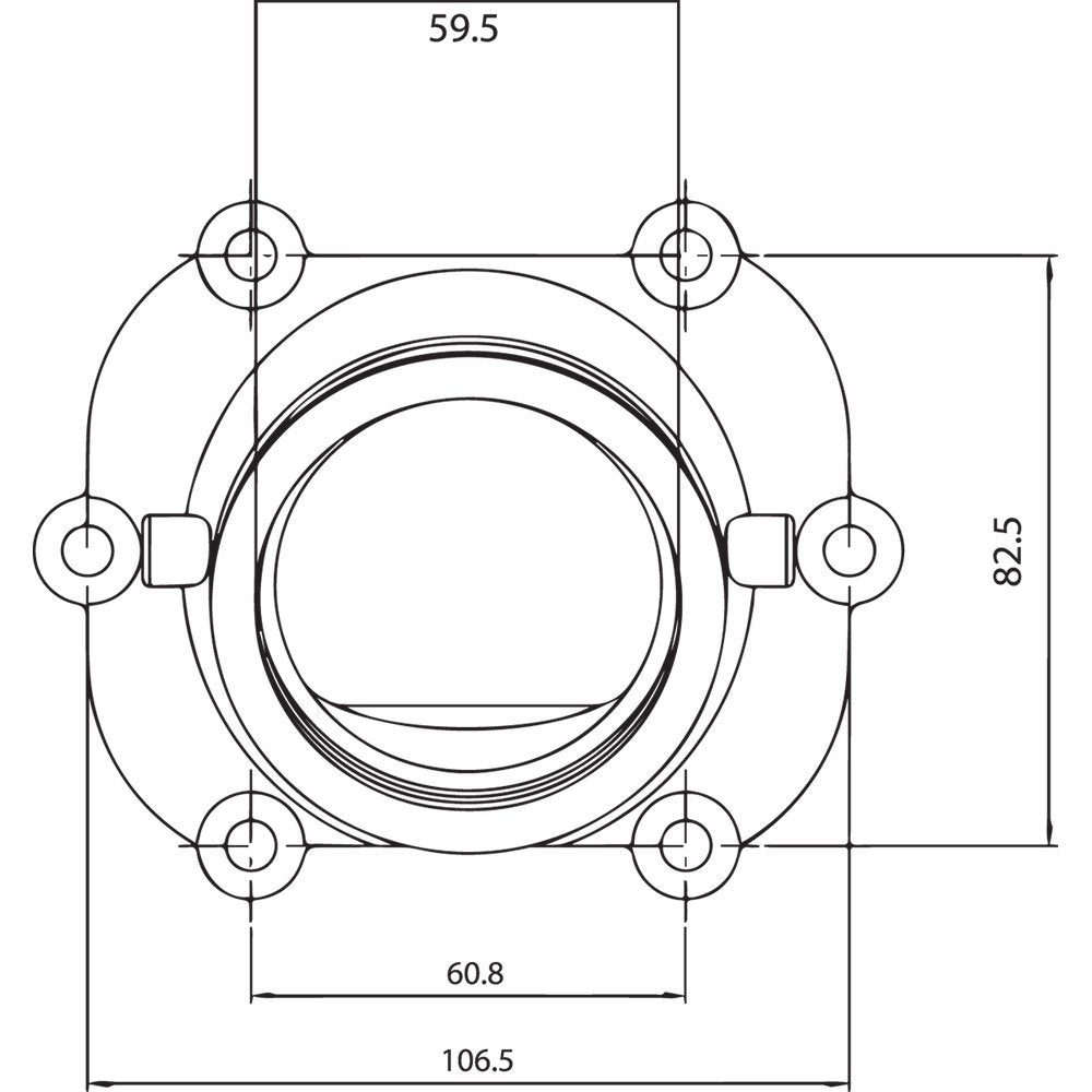 Kimpex Carburetor Mounting Flange - Polaris 104608