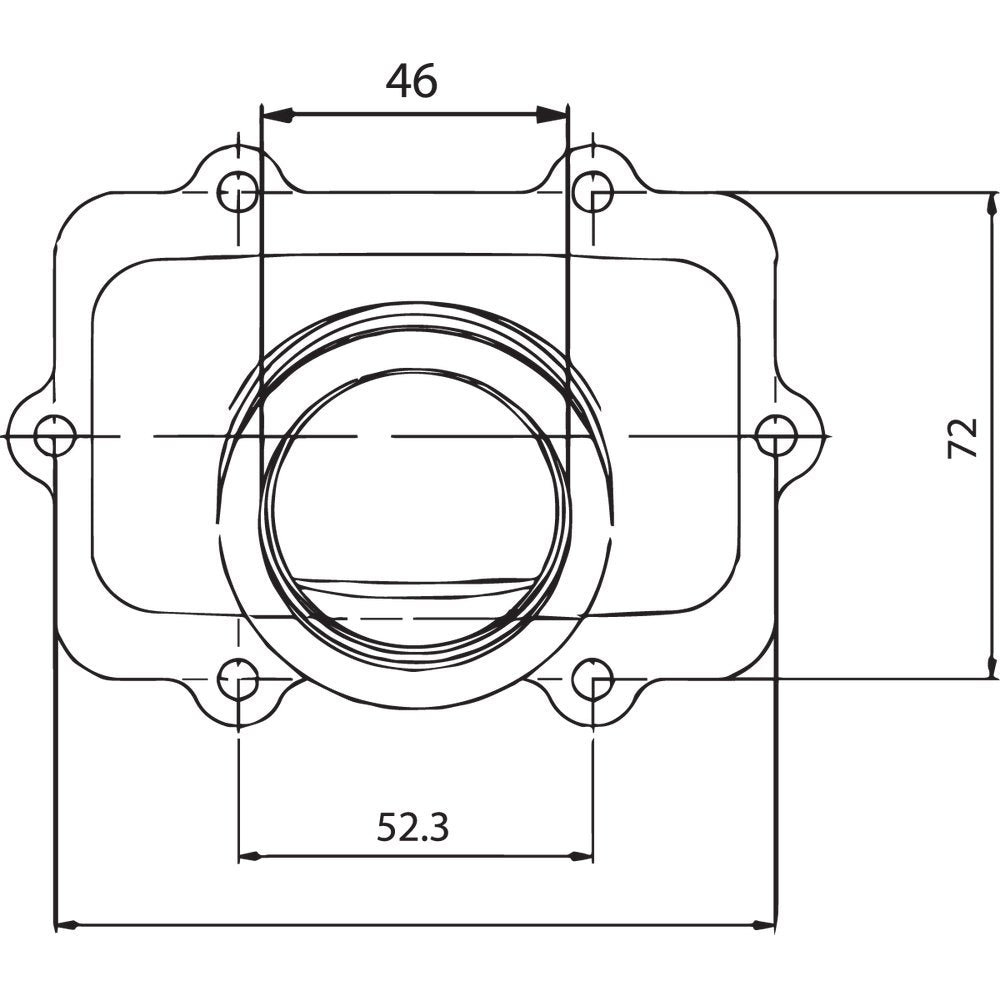 Kimpex Carburetor Mounting Flange - Ski-Doo 104585