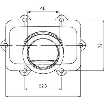 Kimpex Carburetor Mounting Flange - Ski-Doo 104585
