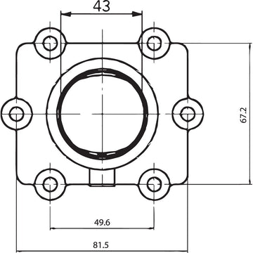 Kimpex Carburetor Mounting Flange - Arctic Cat 301739