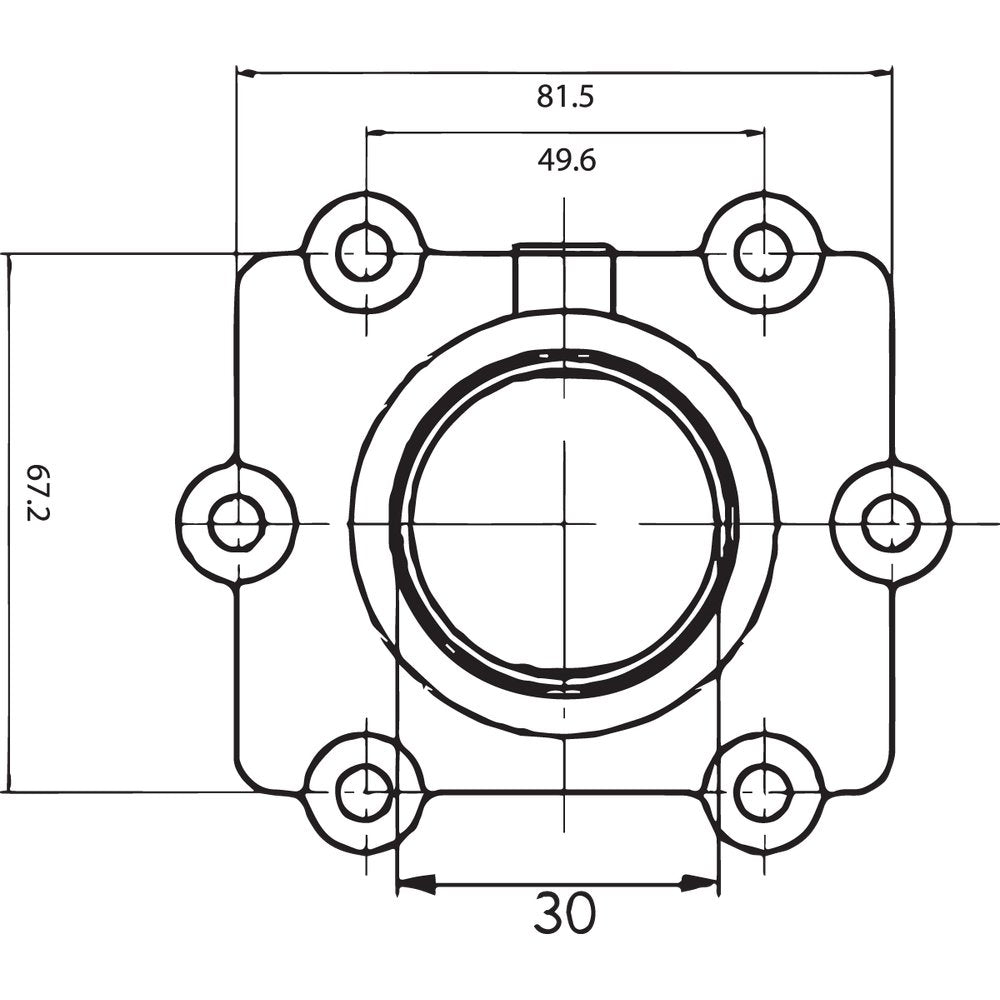 Kimpex Carburetor Mounting Flange - Arctic Cat 301740