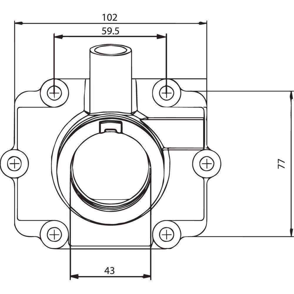 Kimpex Carburetor Mounting Flange - Polaris 301735