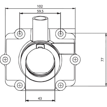 Kimpex Carburetor Mounting Flange - Polaris 301735