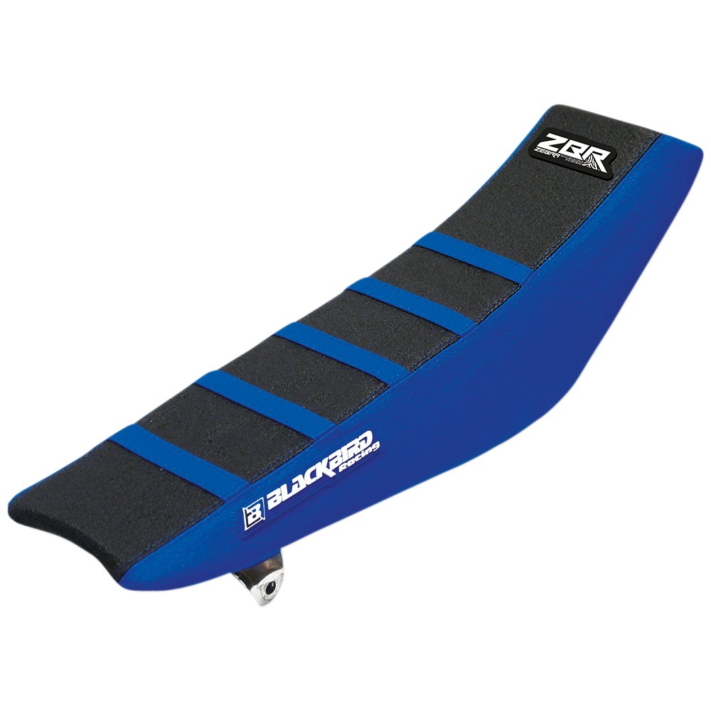 Blackbird Racing Zebra Seat Cover - Gripper - Blue/Black 1249Z