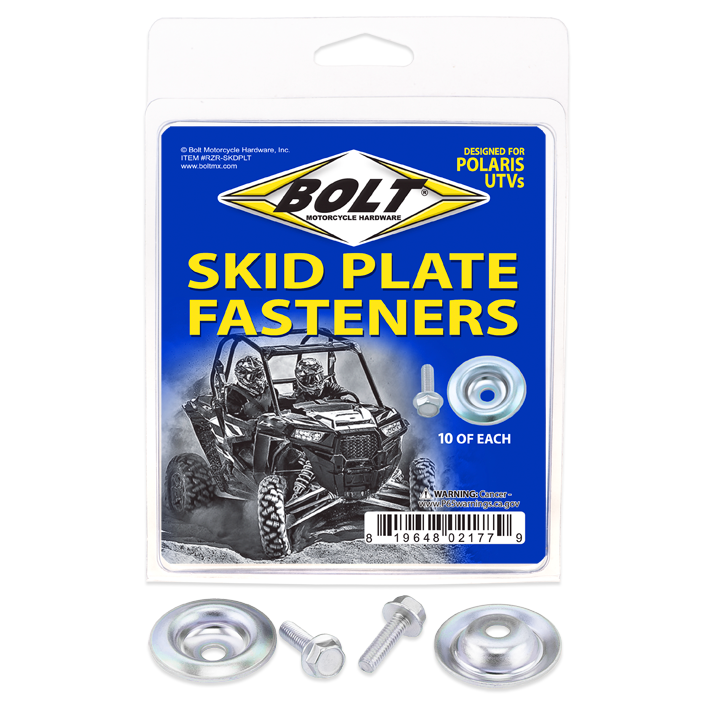 Utv Skid Plate Fasteners Skid Plate Washer/Bolt  10 Ea