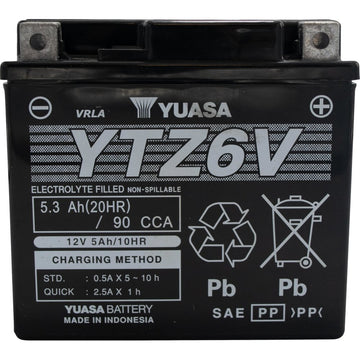 Yuasa Battery - YTZ6V YUAM726ZS