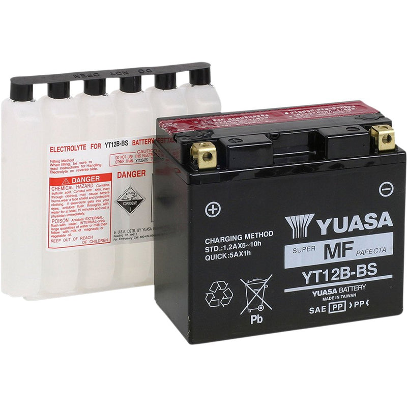 Yuasa AGM Battery - YT12B-BS - .52 L YUAM6212B