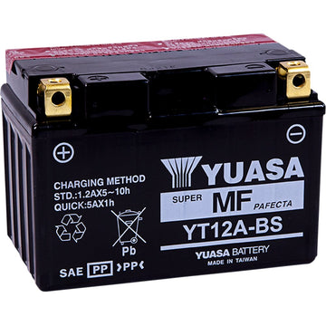 Yuasa AGM Battery - YT12A-BS - .49 L YUAM32ABS