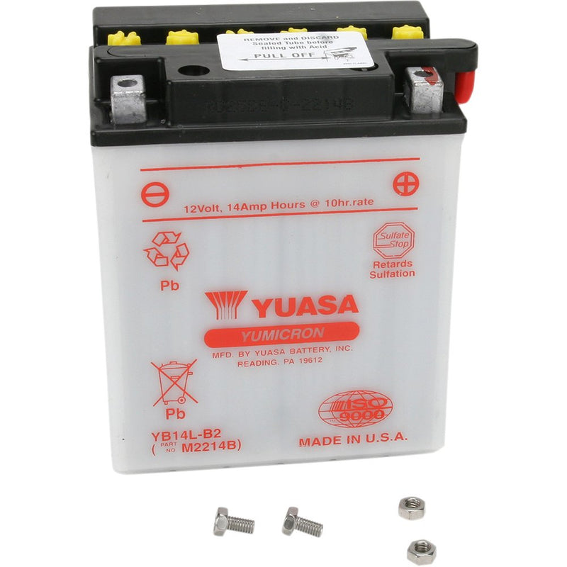 Yuasa Battery - YB14L-B2 YUAM2214BIND