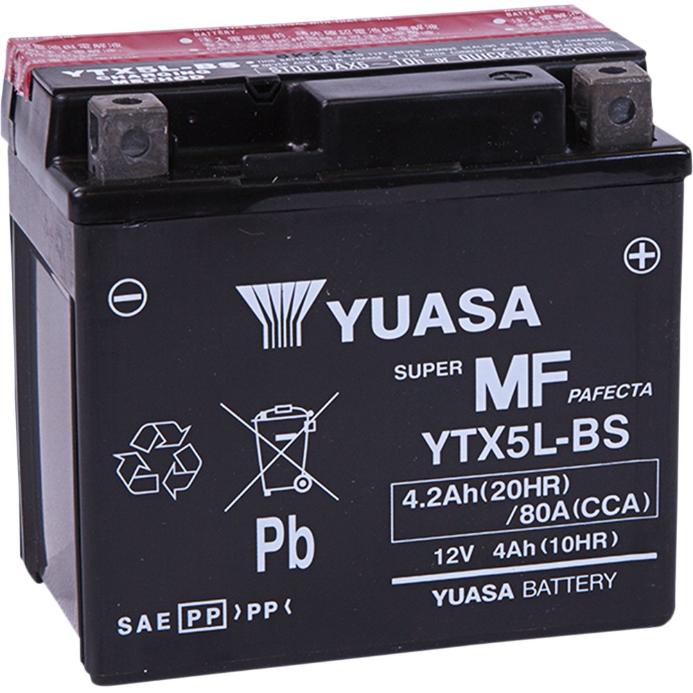 Yuasa AGM Battery - YTX5L-BS - .24 L YUAM32X5B
