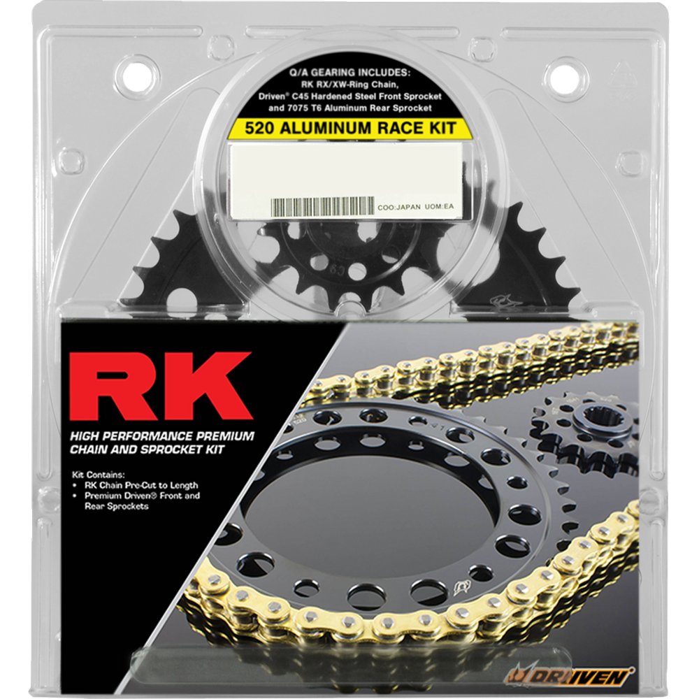 RK Chain and Sprocket Kit - 520 Aluminum Race - Gold - Aprilia RSV-4 8101-118DGX