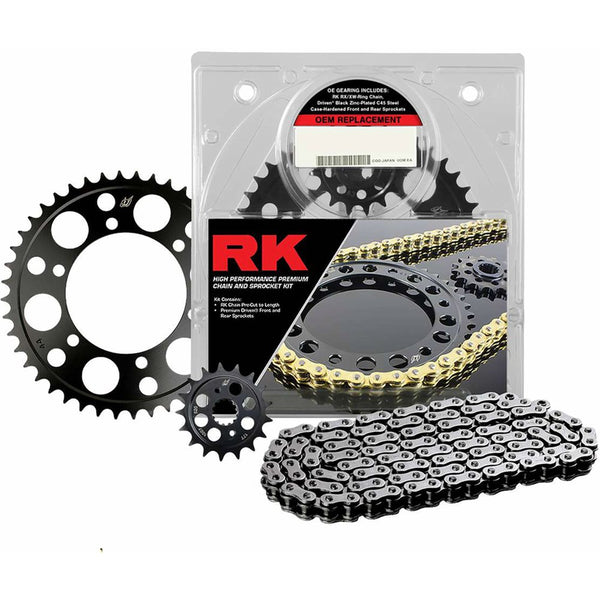 RK Chain and Sprocket Kit - Natural/Black - F800GS/A 9081-080E
