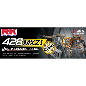 RK 428 MXZ1 - Chain - 124 Links - Gold GB428MXZ1-124