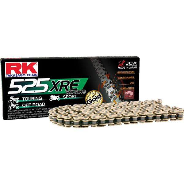 RK 525 XRE - Drive Chain - 120 Links - Gold GB525XRE-120